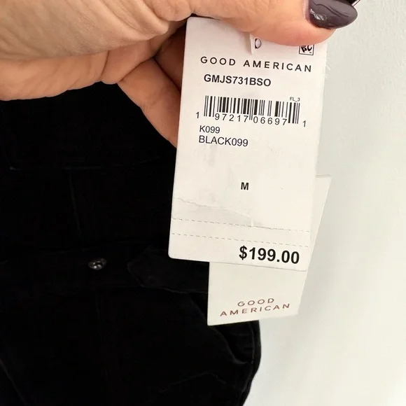 Good American Black Short Sleeve Jumpsuit Size Medium NWT - Picture 8 of 10